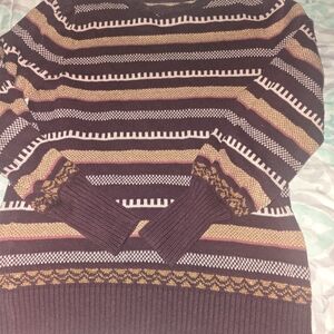 LOFT Multicolor Striped Sweater